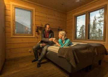 Фото номера Апартаменты с сауной Лоджи Valkea Arctic Lodge г. Пелло 8